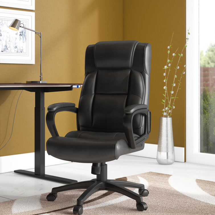 Lorell Soho HighBack Leather Executive Chair & Reviews Wayfair